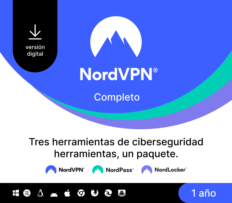 NordVPN Complete, 10 zařízení/1 rok – elektronická licence